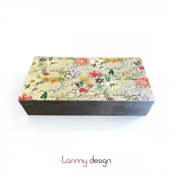 Rectangle lacquer box  10*20 cm ( different designs )